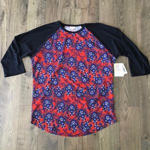 LULAROE Randy Paisley Floral Print Top XL NWT